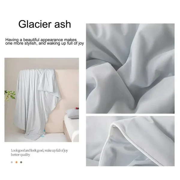 Cooling Summer Comforter Soft Breathable Cool Comforter For Summer Portable Sleeping Canopy Multifunctional Machine Washable - Image 5